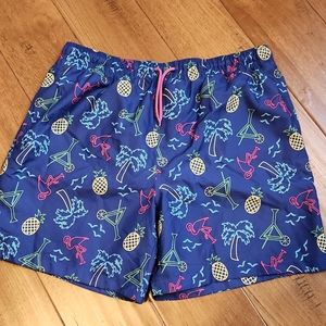 Wave Zone XL tropical-print swim trunks, like new